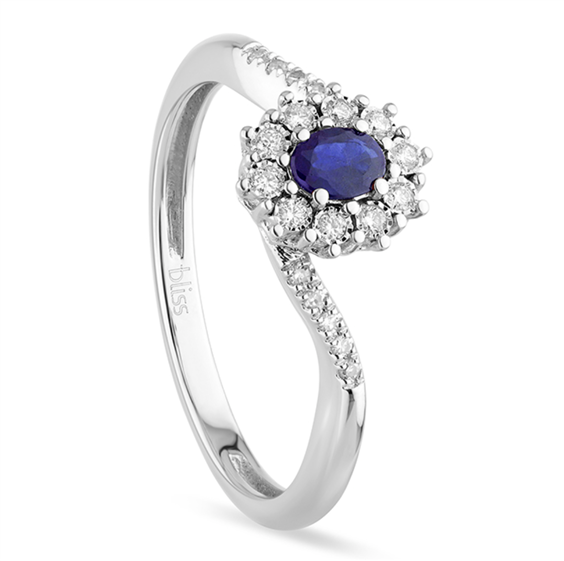 Anello Bliss Donna in Oro bianco Zaffiro 0.22 Ct 20115644 - 20115644